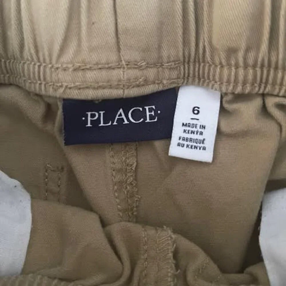 The Children's Place Boys' Pull-on Cargo Pants – Khaki , Size 6